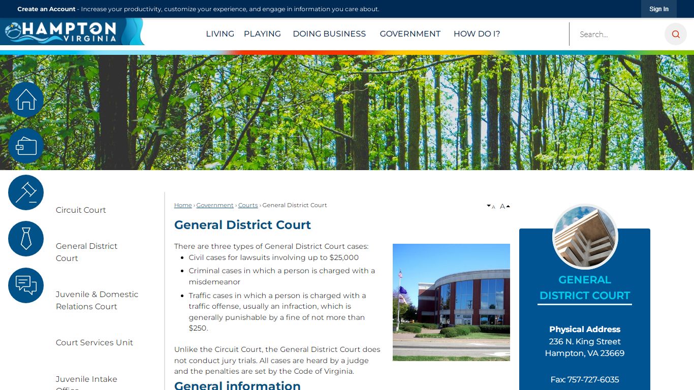 General District Court | Hampton, VA - Official Website