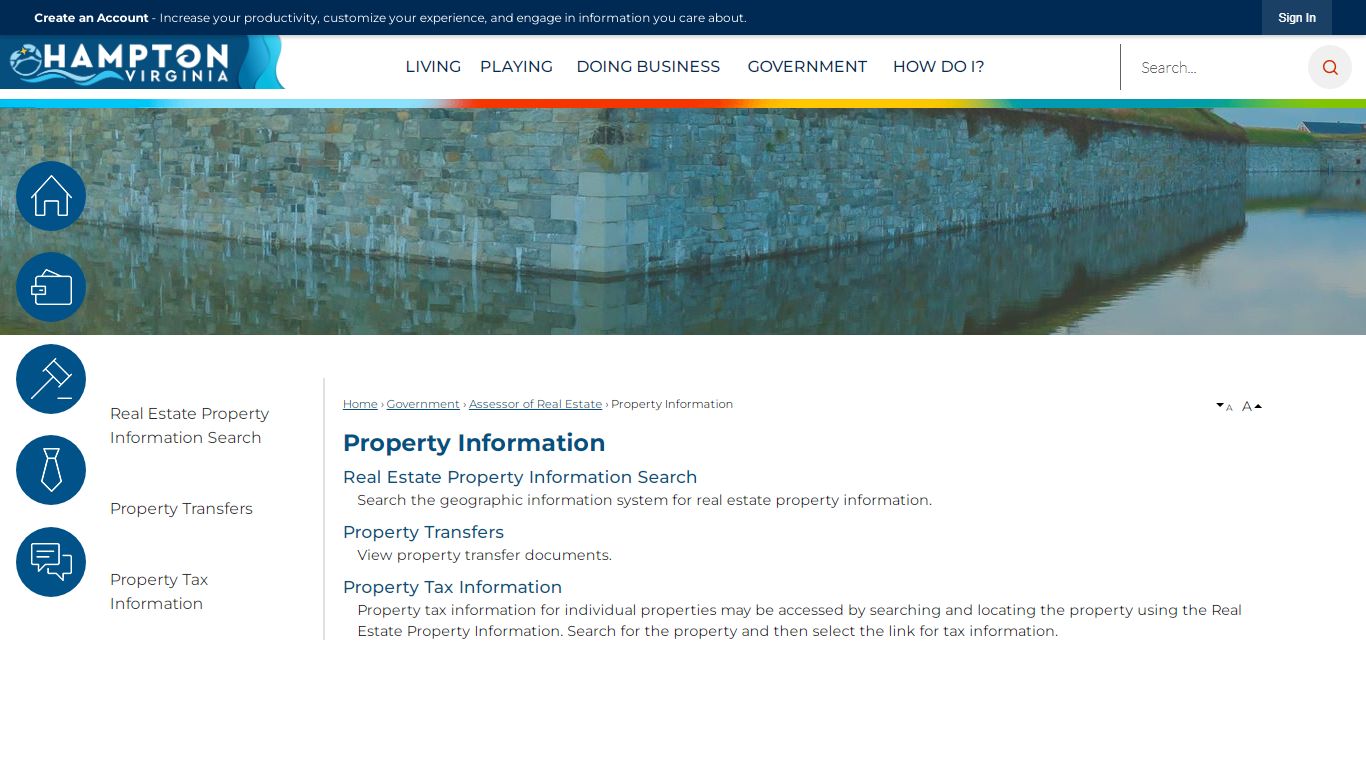 Property Information | Hampton, VA - Official Website